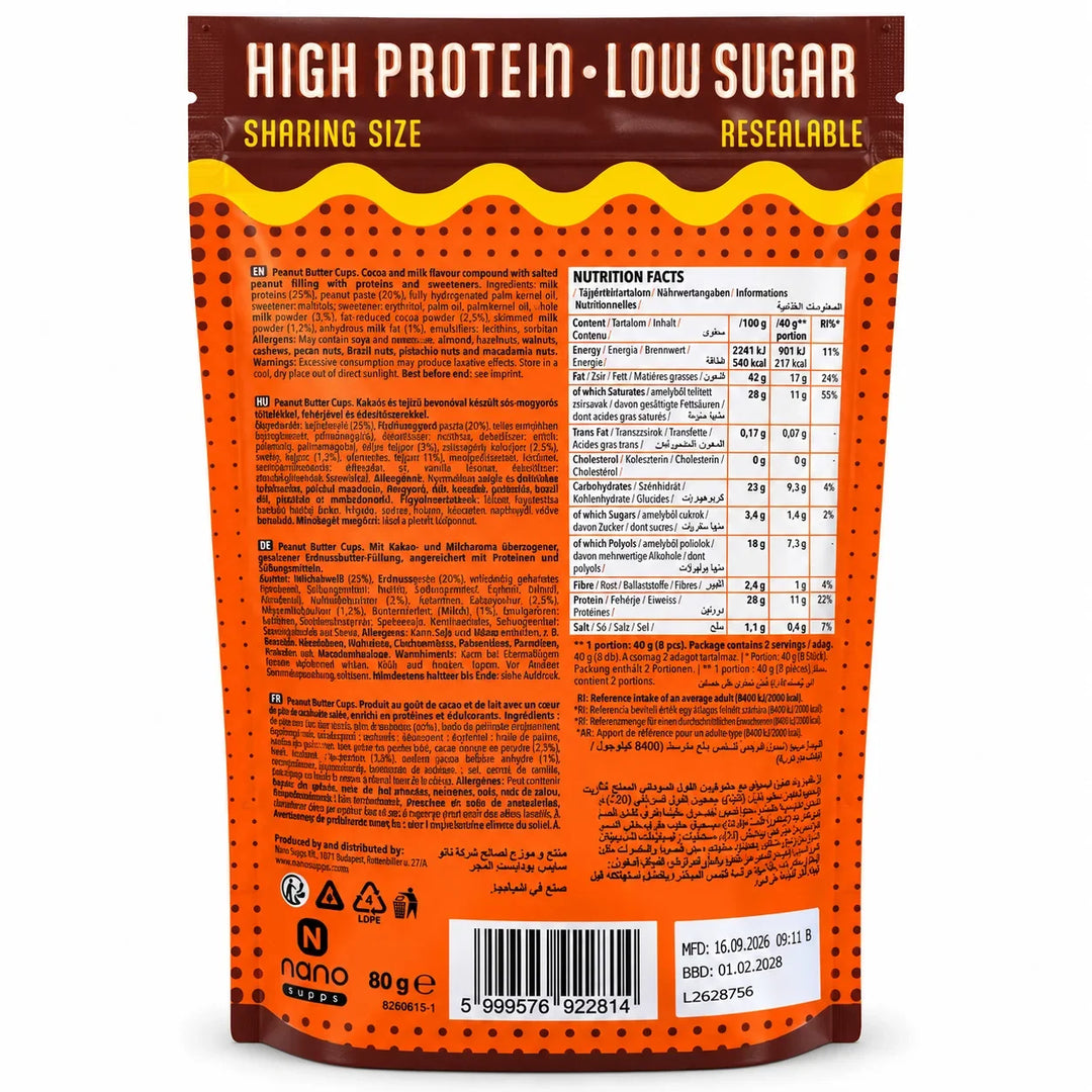 Nano Supps Protein Peanut Butter Cups 80g – Protein Malta