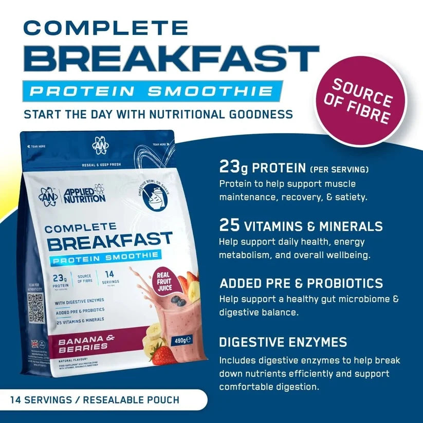 Applied Nutrition Breakfast Banana & Berries 450g