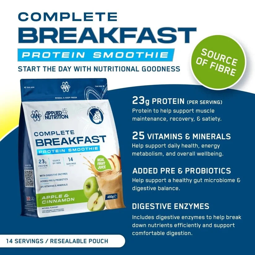 Applied Nutrition Breakfast Apple & Cinnamon 450g