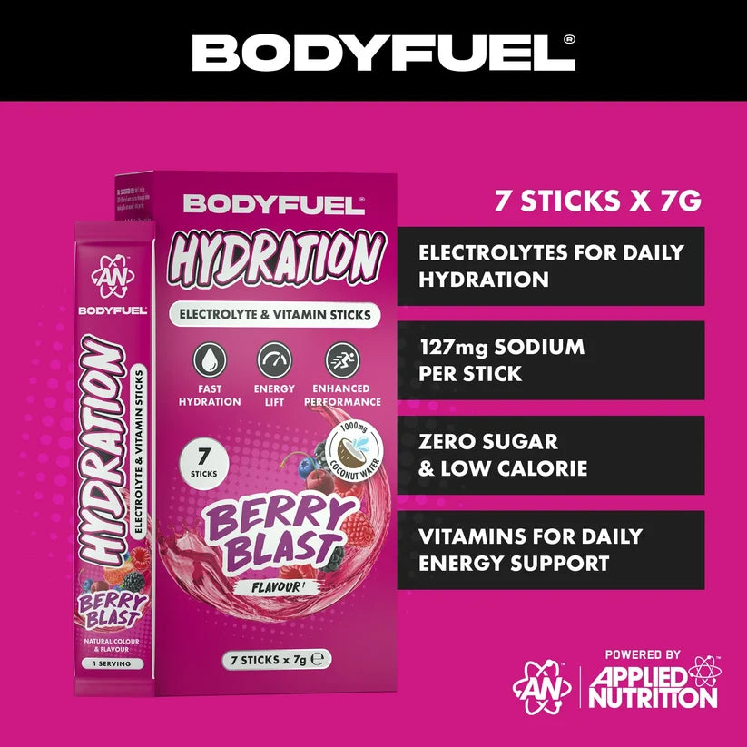 Body Fuel Hydration Sticks Berry Blast