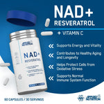 Load image into Gallery viewer, Applied Nutrition NAD + Resveratrol 60 caps