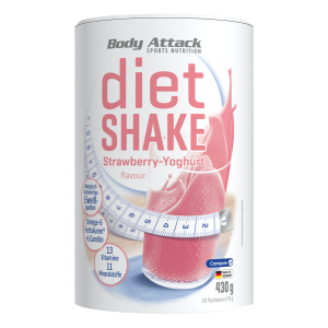Body attack diet shake strawberry yoghurt