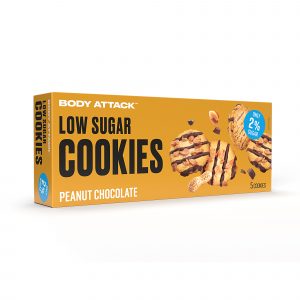 Body Attack Low in Sugar Peanut Chocolate Cookies