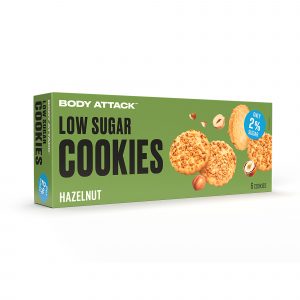 Body Attack Low in Sugar Hazelnut Cookies