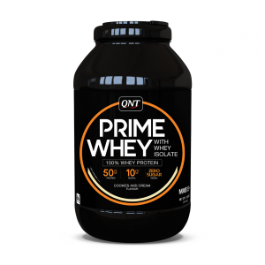 QNT prime whey with whey isolate cookies and cream