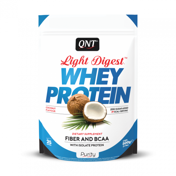 QNT light digest whey protein coconut