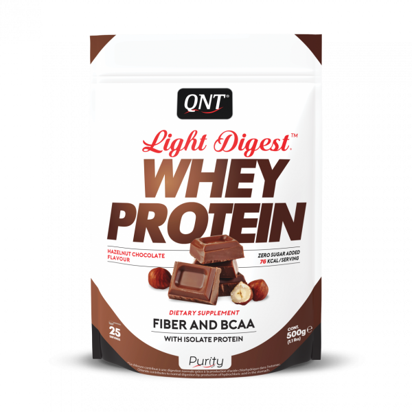 QNT light digest whey protein hazelnut chocolate