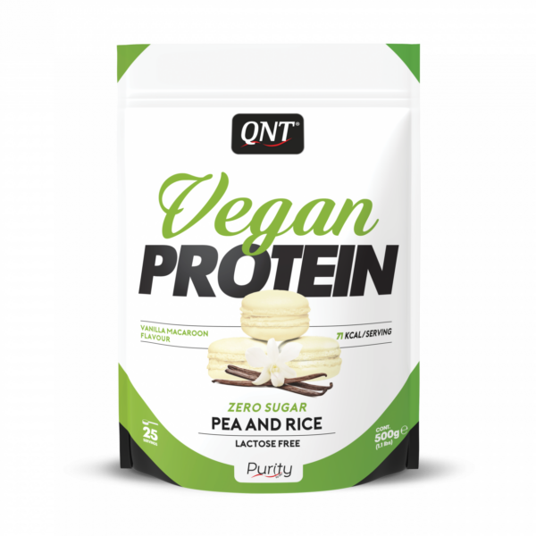 Qnt vegan protein vanilla macaroon flavour