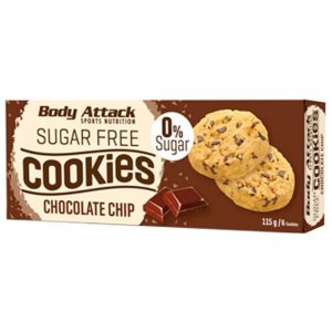 Body Attack sugar free cookies chocolate chip