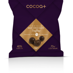 Cocoa+ milk chocolate truffles