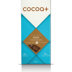 Cocoa+ milk chocolate bar