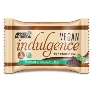 Applied nutrition vegan indulgence protein bar Belgian mint chocolate