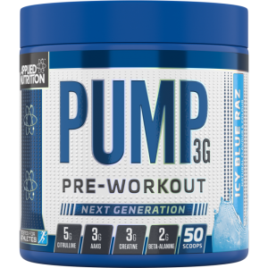 Applied nutrition pump3g pre workout icy blue raz