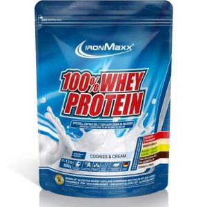 Ironmaxx 100% whey protein cookies and cream
