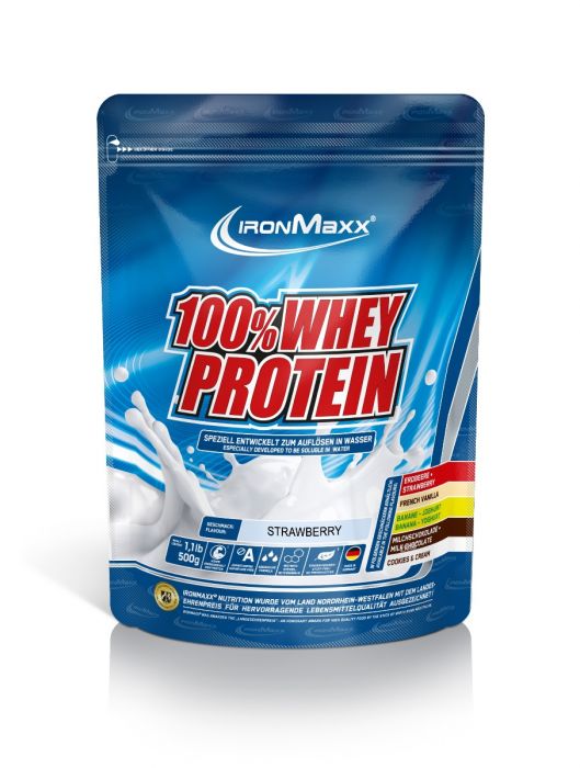 Ironmaxx 100% whey protein strawberry