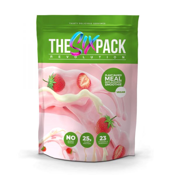 SPR the six pack revolution meal replacement strawberry cream vegan