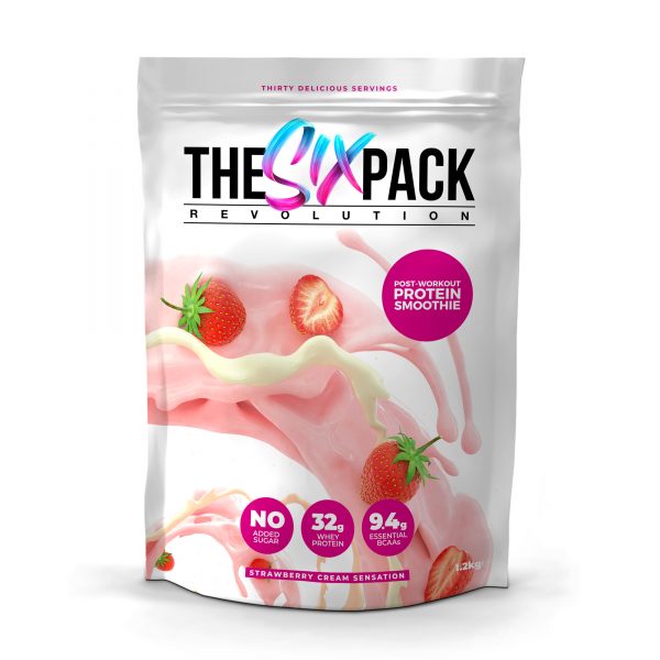 SPR the six pack revolution strawberry cream post workout smoothie