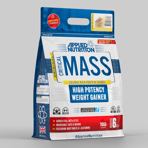 Applied Nutrition Critical Mass High potency weight gainer banana flavour