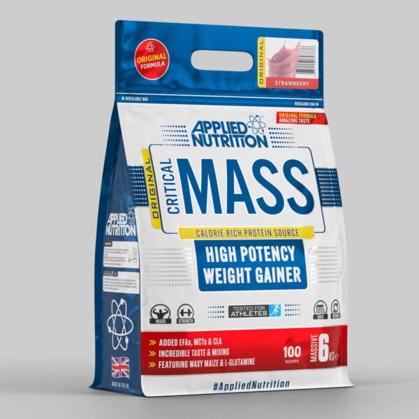 Applied Nutrition Critical Mass High Potency Weight Gainer Strawberry