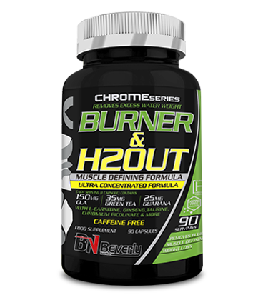 Beverly Nutrition Chrome burner and h2out 90 capsules