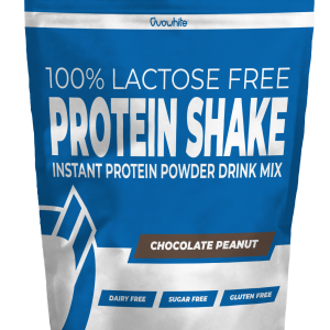 Ovowhite 100% lactose free protein shake Chocolate and peanut flavour 1000g