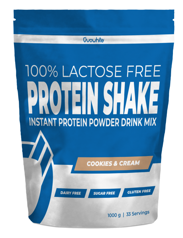 Ovowhite 100% lactose free cookies and cream flavour 1000g