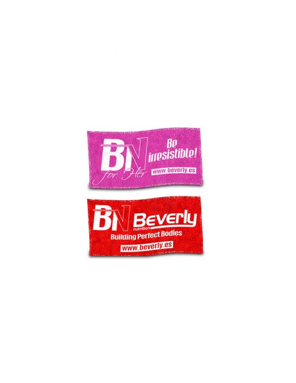 Beverly Nutrition Gym Towel in black and Red