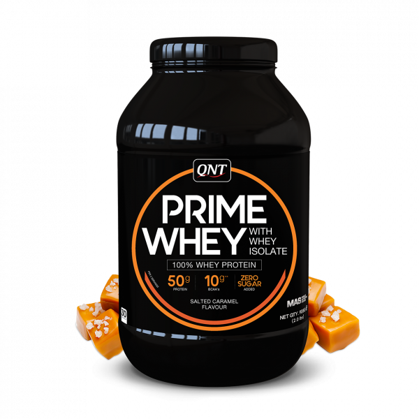Qnt prime whey protein salted caramel