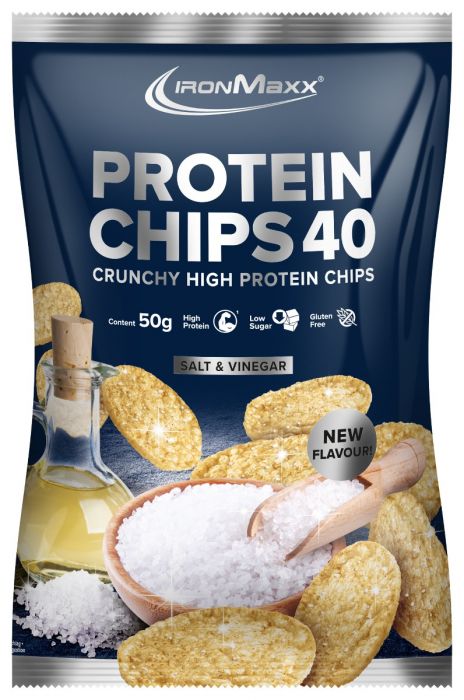 Ironmaxx Protein Chips salt and vinegar