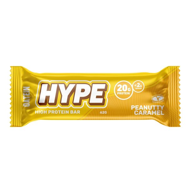 Oatein Hype bar peanutty caramel protein bar