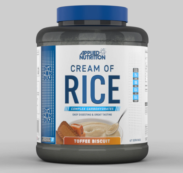 Applied Nutrition Cream Of Rice Toffee biscuit