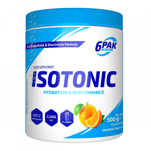 6PAK Isotonic Drink Orange Flavour 500g Protein Malta