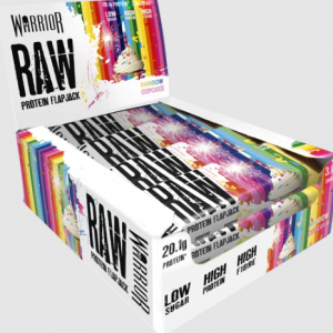Warrior Raw Protein Flapjack Rainbow muffin