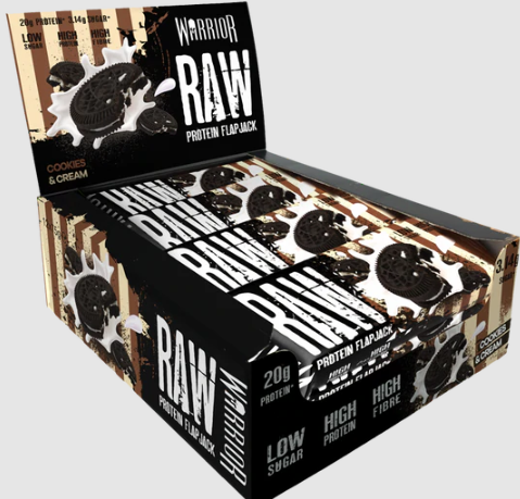Warrior Raw Protein Flapjack Cookies and Cream