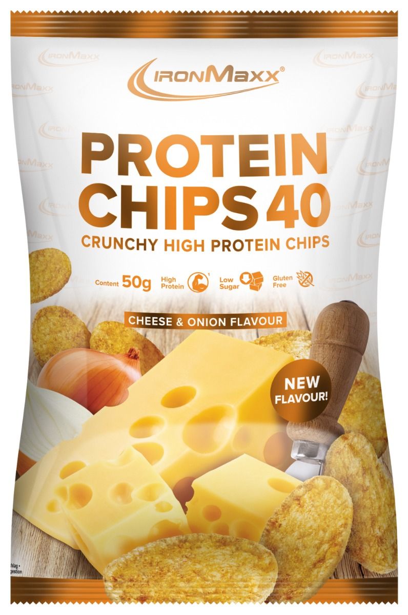Ironmaxx Protein Chips 40 Cheese and Onion