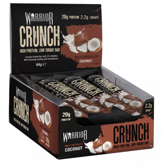 Warrior Crunch Protein bar Milk Chocolate Coconut