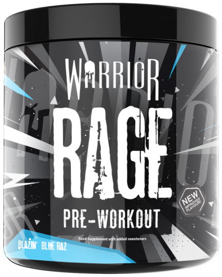 Warrior Rage Pre Workout Blazin blue razz