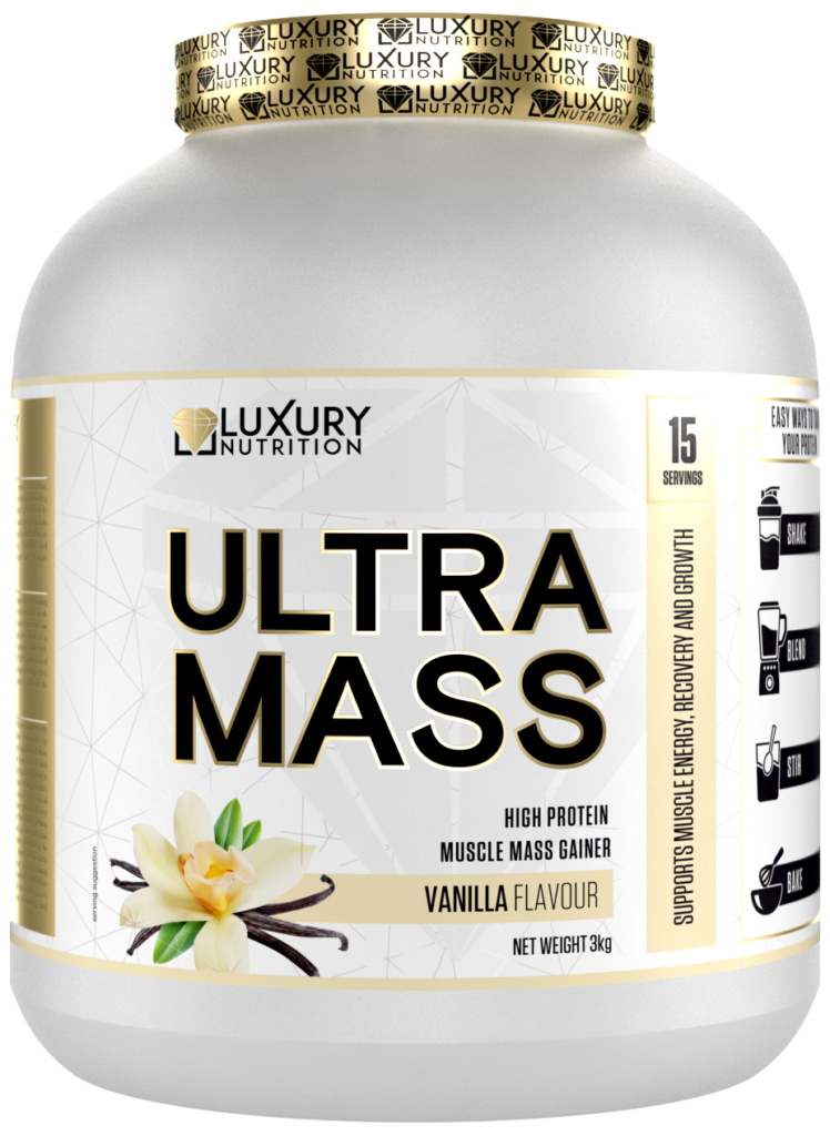 Luxury Nutrition Ultra Mass Vanilla 3Kg Protein Malta