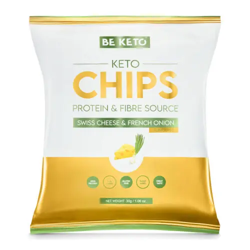 Keto Chips – Swiss Cheese & French Onion 30g