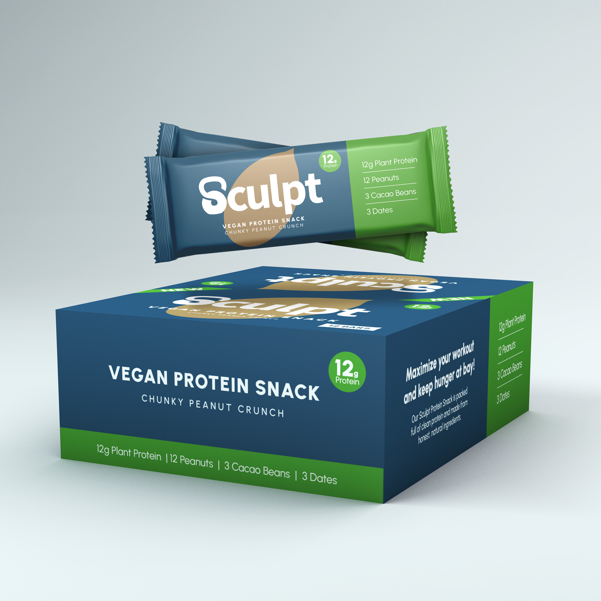 Sculpt Protein Box - Vegan Chunky Peanut Crunch