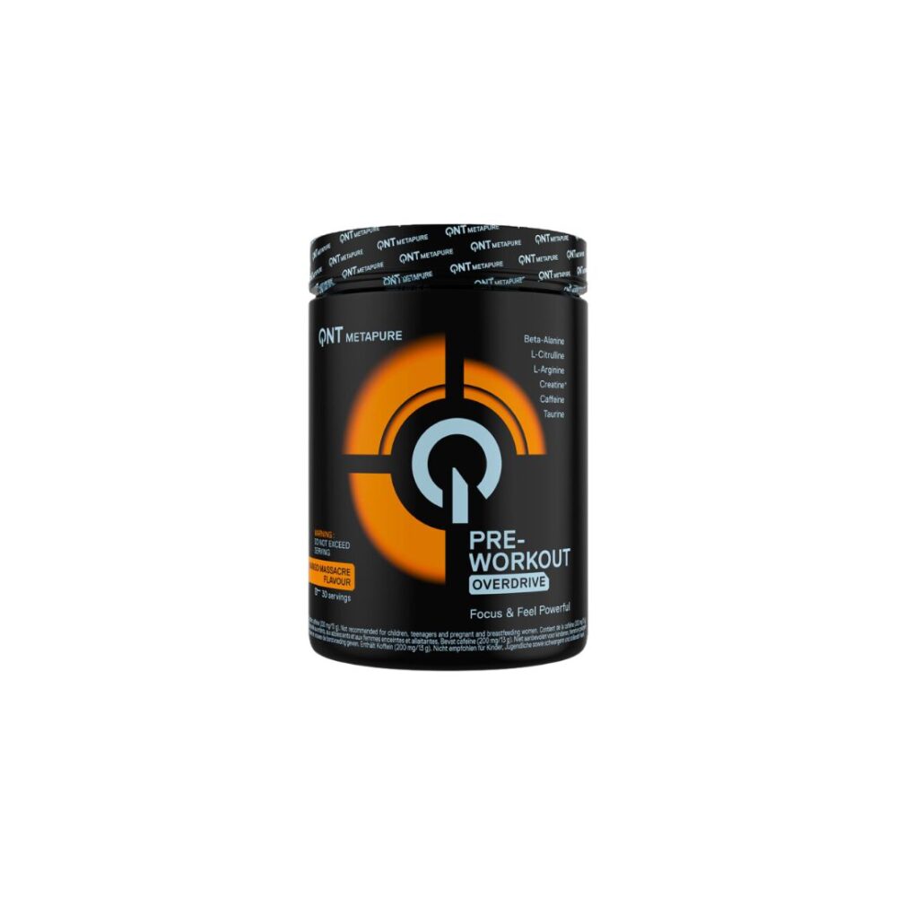 QNT Preworkout OverDrive Mango 390g Protein Malta