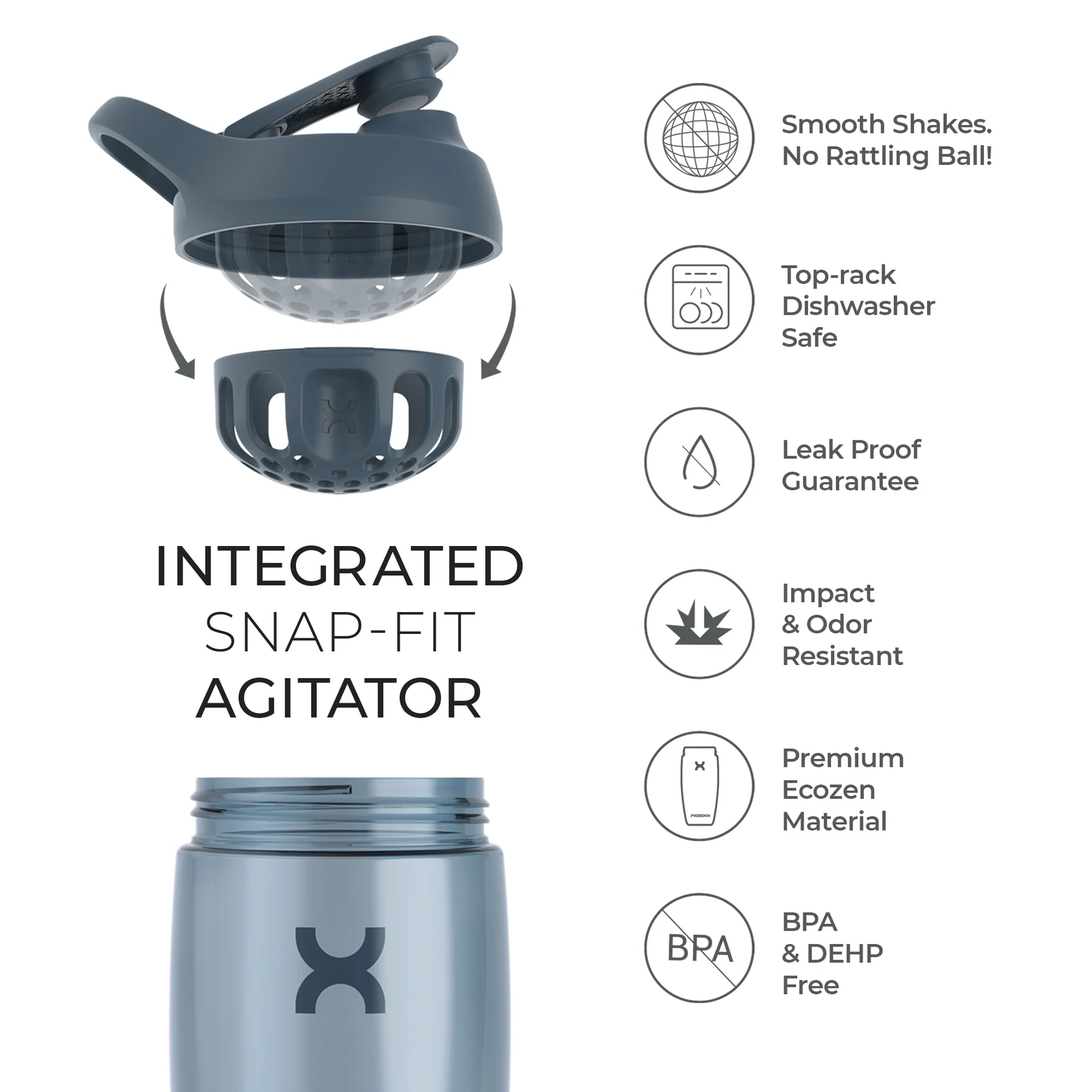 Promixx Pursuit Eco Shaker Graphite 950ml