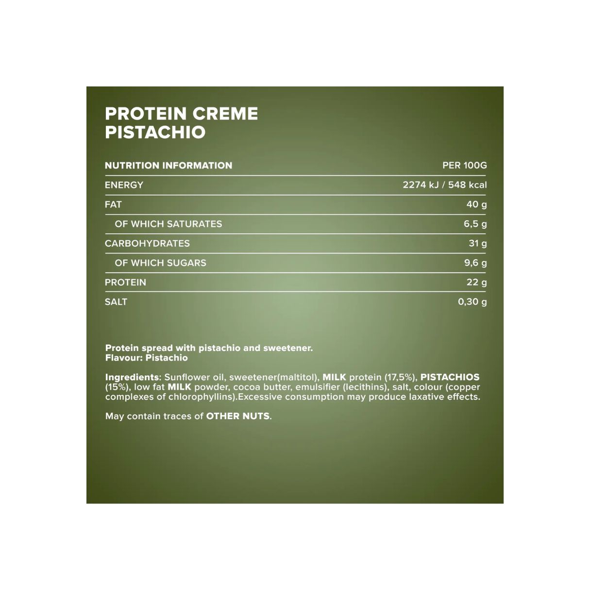 IronMaxx Protein Creme Spread 200g - Pistachio