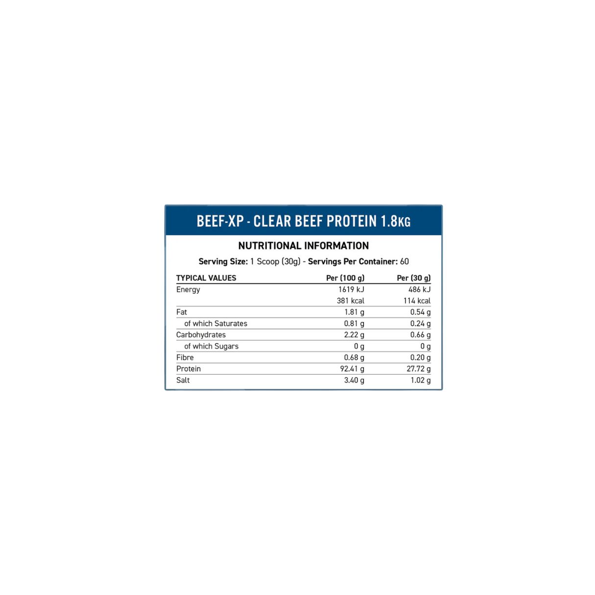 Applied Nutrition Beef XP Lemon and Mint 150g