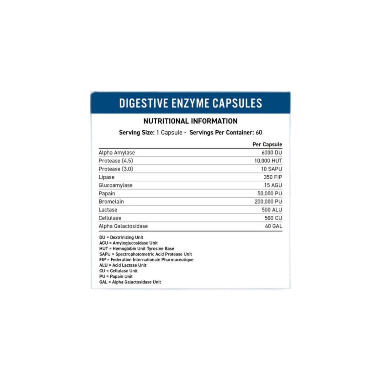 Applied Nutrition Digestive Enzyme 60Caps
