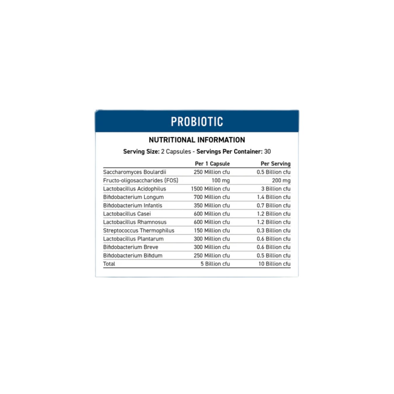 Applied Nutrition Probiotic - Advanced Multi-Strain Formula 60cap