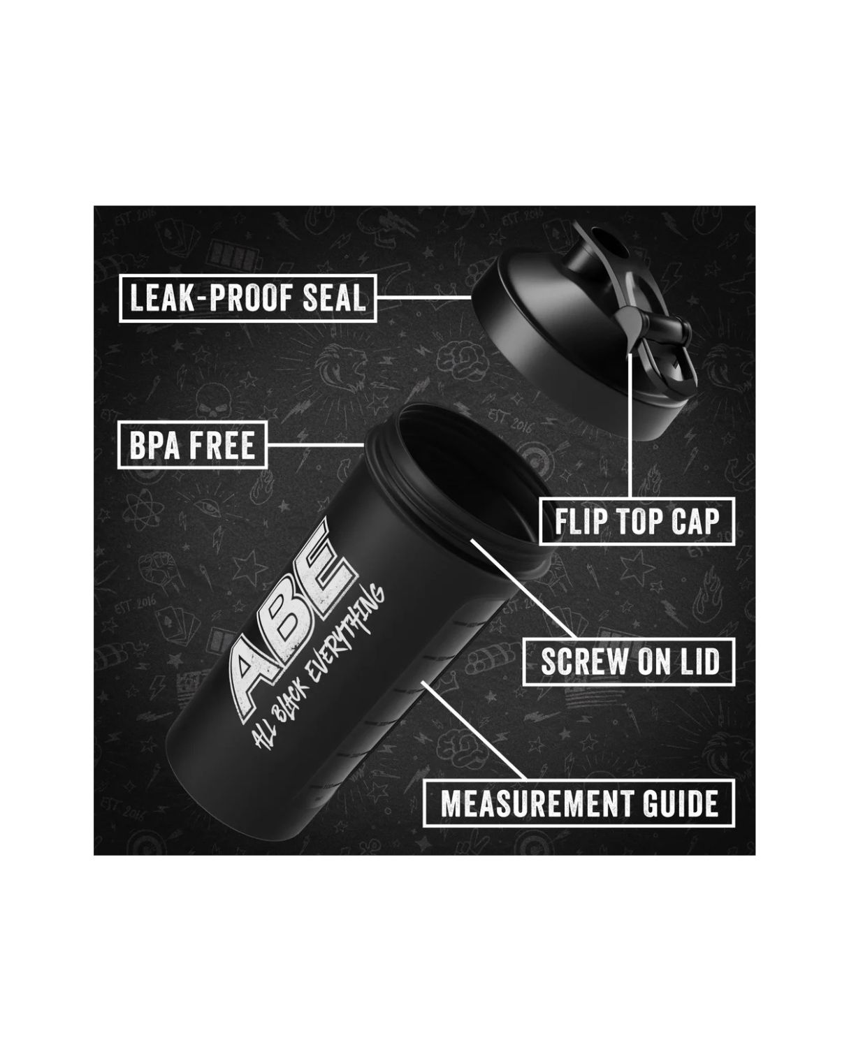 Applied Nutrition ABE Shaker Black 400ml