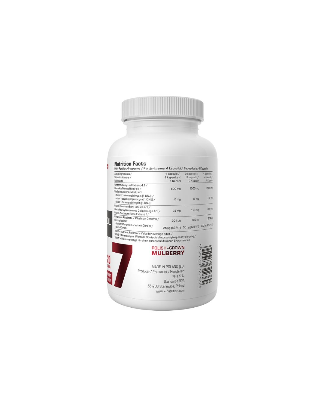 7Nutrition Glucose control 120 caps