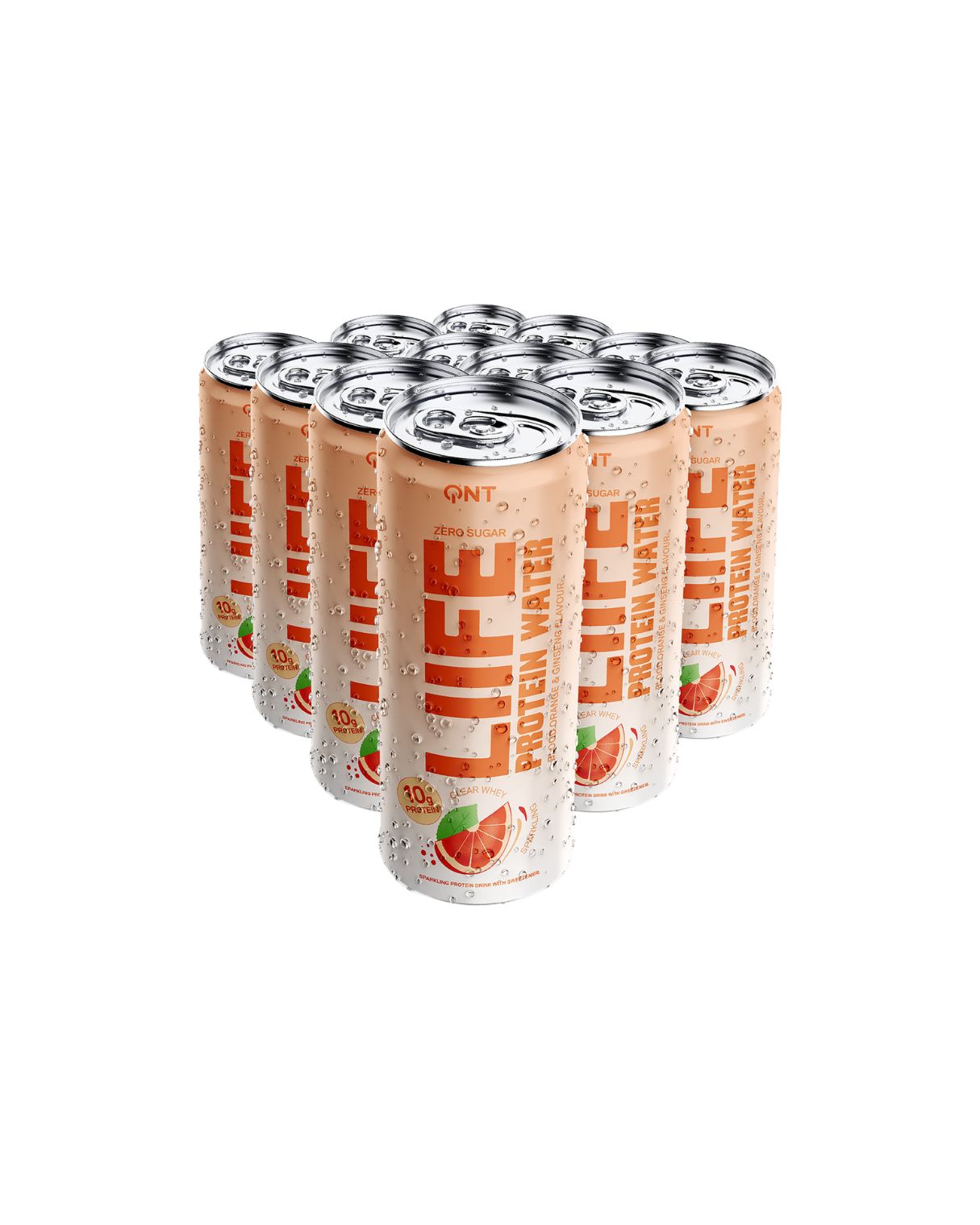 QNT-LIIFE - Protein Water 330 ml-Orange & Ginseng