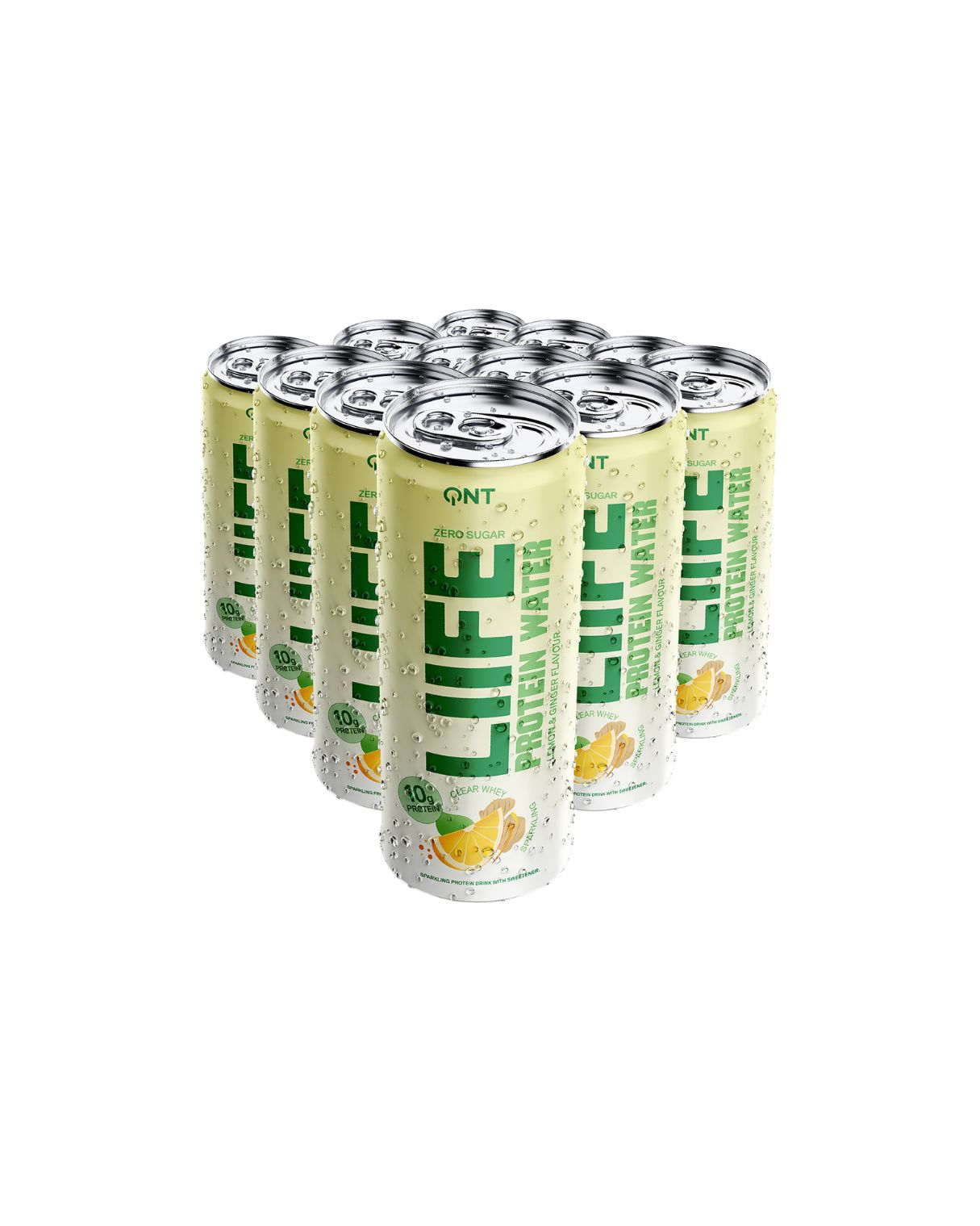 QNT LIIFE Protein Water Lemon Ginger 330 ml